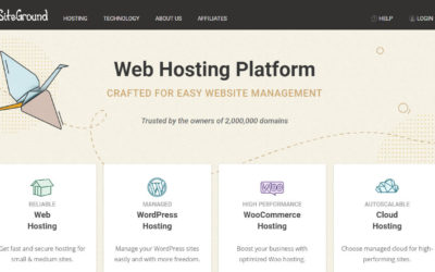 How to start a blog with SiteGround